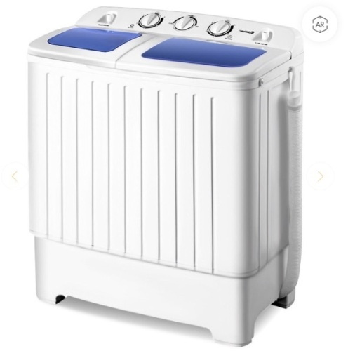 17.6 lbs Compact Twin Tub Spin Washing Machine Dryer, Appears New - Lot 291
