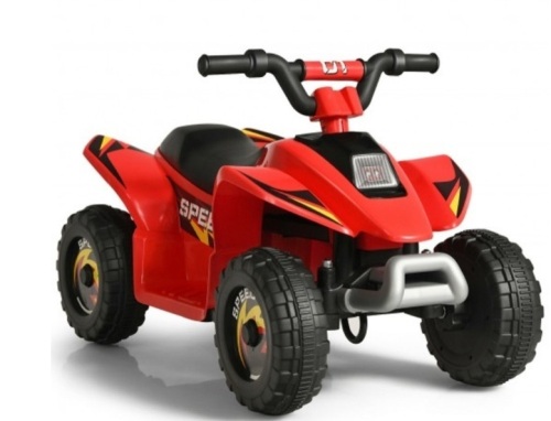 6V Kids Electric Atv 4 Wheels Ride-On Toy -Red - Lot 307