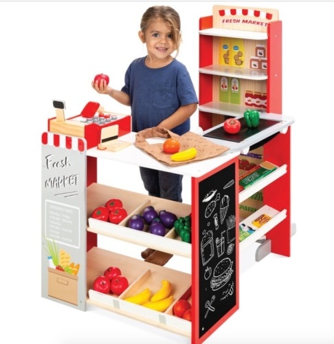 Kids Pretend Play Grocery Store Supermarket Toy Set w/ Accessories - Lot 349
