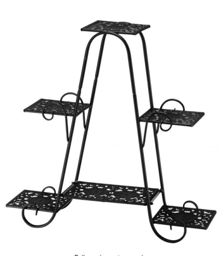 Iron Frame Planter Shelf, 4 Layers - Lot 353