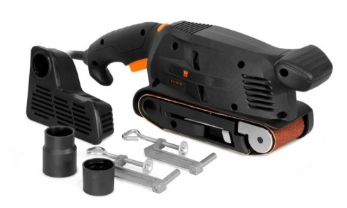 WEN HB3185 5-Amp 3-by-18-Inch Variable Speed Combination Handheld and Benchtop Belt Sander - Lot 362