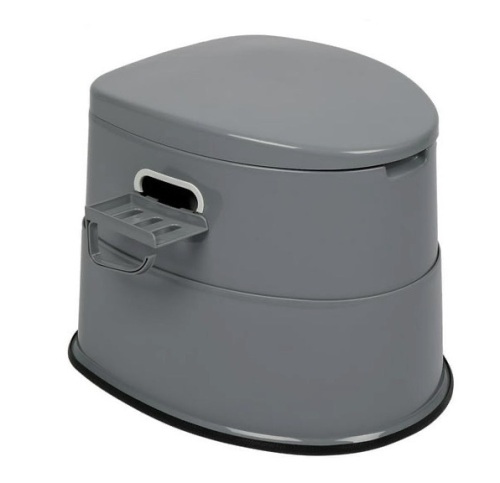 Portable Travel Toilet, Waste Tank, Gray - Lot 375