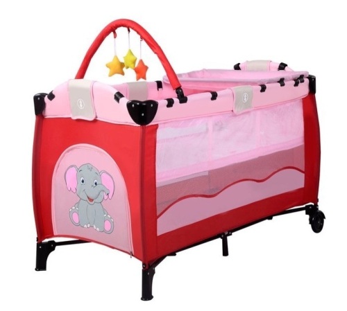 Pink Foldable Baby Playpen  - Lot 242