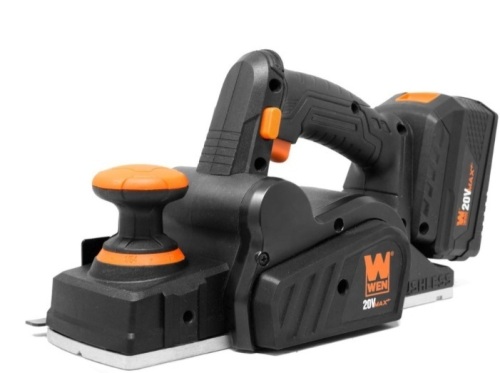 WEN 20653 20V Max Brushless Cordless 3-1/4-Inch Hand Planer with 4.0 Ah Lithium-Ion Battery and Charger - Lot 355