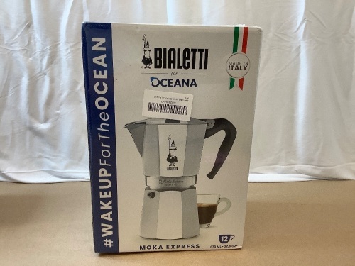 Bialetti Moka Express, 12 Cup, Aluminum, Untested, Sealed, New - Lot 30