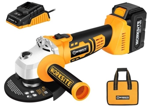 WORKSITE Cordless Angle Grinder - Lot 81