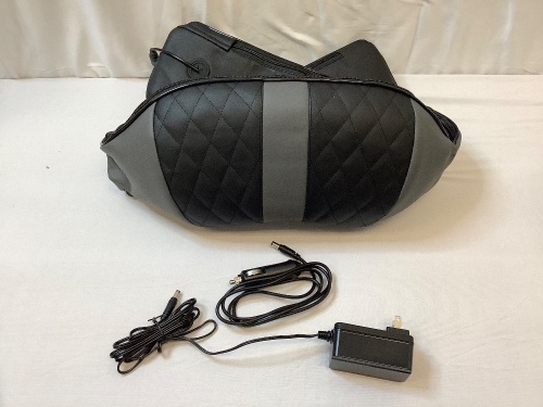 Resteck Shiatsu Kneading Massager W/ Carry Bag, Wall AC Adapter, Car Adaptor & User Manual, Tested & Works, Appears New - Lot 85