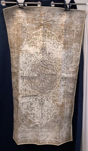 Foldable Vintage Persian Retro Distressed Area Rug, 3x5 - Lot 147