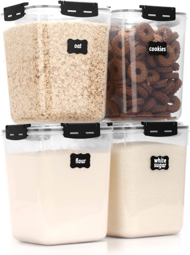 Airtight Food Storage Containers 4 pk - Lot 152