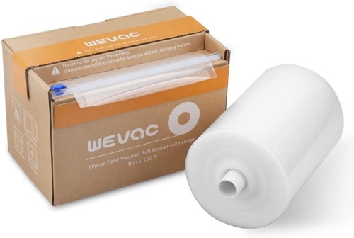 8” x 150’ Food Vacuum Seal Roll Keeper with Cutter - Lot 240