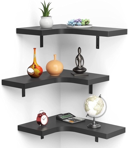 Buwico Corner Floating Shelves - Lot 264