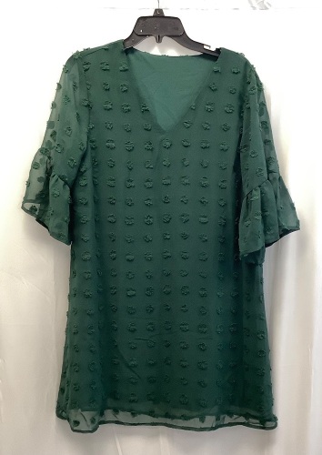 Womens Ruffle Sleeve Top, L - Lot 284