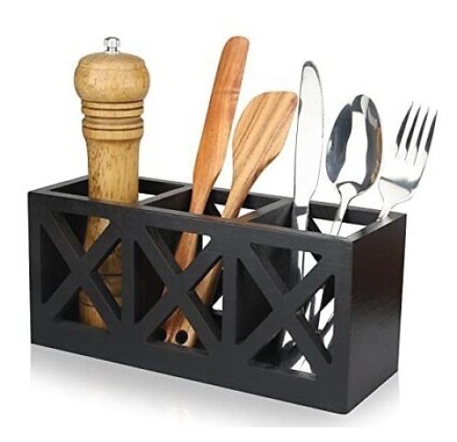 Wooden Cutlery Holder - Lot 305