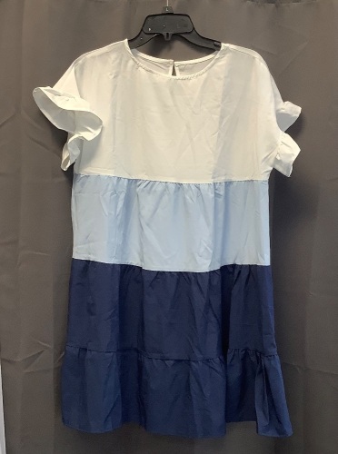 Womens Ruffle Tier Dress, L - Lot 340