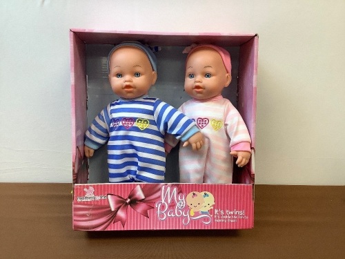 Mommy & Me Twin Baby Dolls - Lot 363