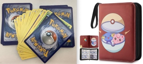 Pokemon Cards Assorted Mystery Pack, 50 ct. and Card Binder - Lot 384