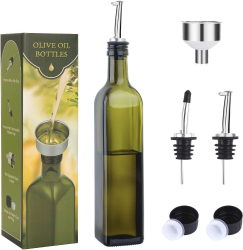 AOZITA 17oz Glass Olive Oil Dispenser - Lot 428