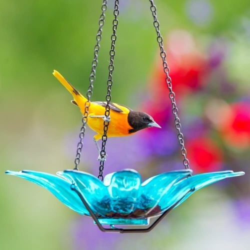 Mosaic Birds Daisy Bird Bath or Feeder - Lot 459