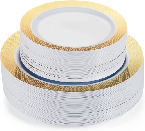102 Pcs Disposable Party Plates - Lot 484