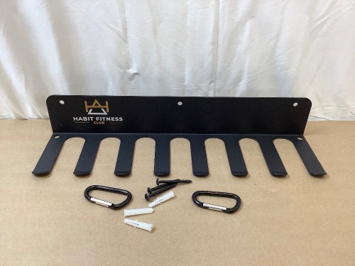 Habit Fitness Club, Gym Rack Organizer, New - Lot 541