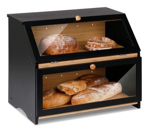 Bamboo Two-Layer Bread Box - Lot 579
