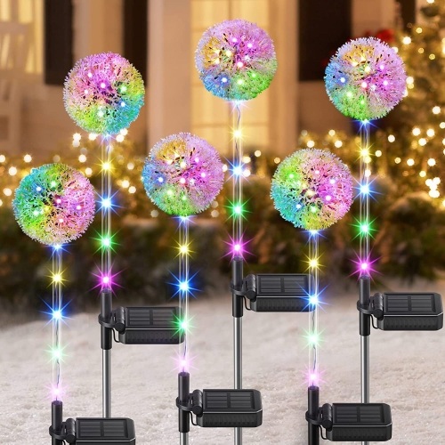 6 Pack Solar Garden Dandelion Lights - Lot 588