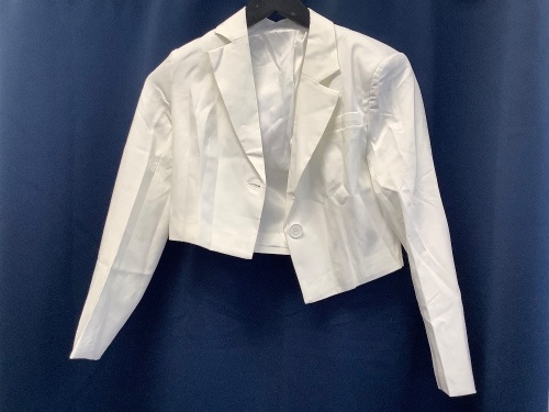 Womens Cropped Blazer, Size S - Lot 514