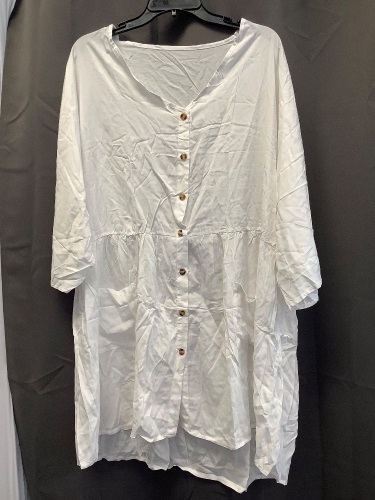 Womens Button Down Dress, Size Unknown - Lot 598