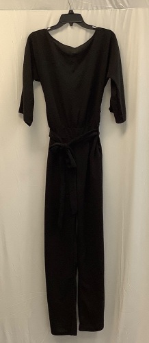 Womens Short Sleeve Belted Waist Jumpsuit, Size S - Lot 367