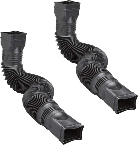 2-Pack 22-58in Flexible Downspout Gutter Extension - Lot 246
