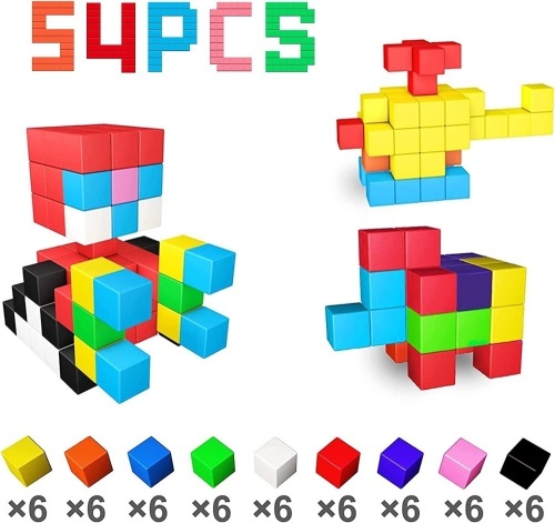54 Pcs Large Magnetic Building Blocks - Lot 248
