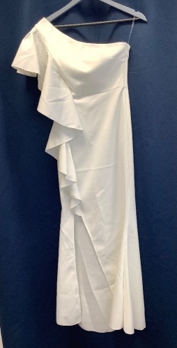 Womens One Shoulder Mermaid Dress, Size S - Lot 255