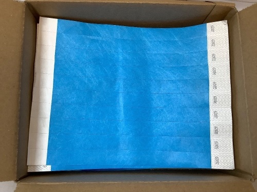 Case of Single Use Wristbands - Lot 373