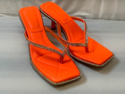 Womens Slip On High Heel Sandals, Size 8 - Lot 297