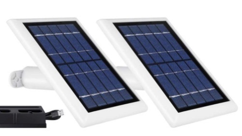 Set of 2 Wasserstein Solar Panels for Ring Spotlight Cam Battery - Lot 645