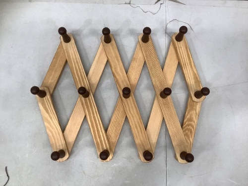 Expandable Wooden Coat Rack - Lot 625