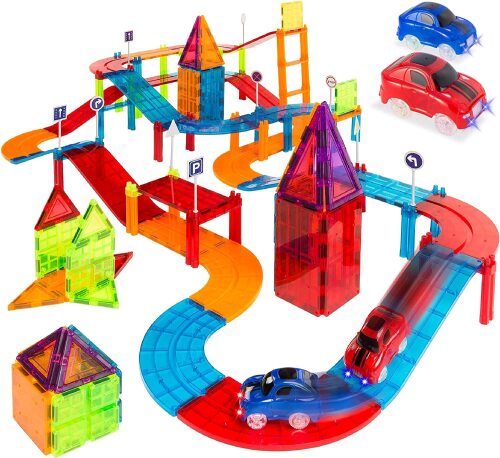 105-Piece Kids Magnetic Building Tiles Set - Lot 5326