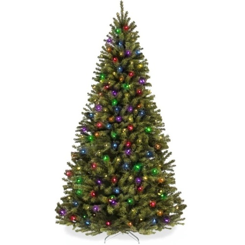 Pre-Lit Artificial Spruce Christmas Tree w/ Multicolored LED Lights - Lot 5474