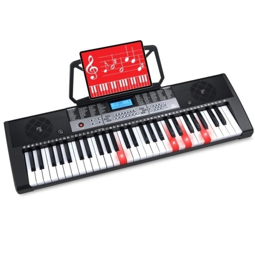 54-Key Beginners Electronic Keyboard Piano Set w/ Lighted Keys, LCD Screen - Lot 5917