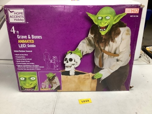 4ft Graves & Bones Animated LED Goblin - Lot 5934