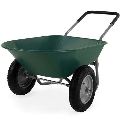 Dual-Wheel Wheelbarrow Garden Cart - Lot 6011