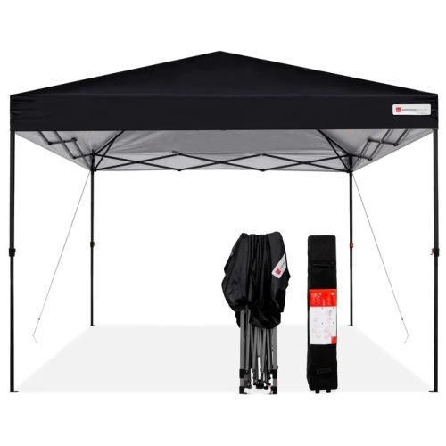 One-Person Setup Instant Pop Up Canopy w/ Wheeled Bag - 10x10ft - Lot 6059