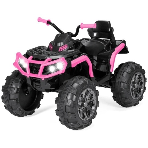 12V Kids Ride-On 4-Wheeler Quad ATV Car w/ 3.7mph Max, Bluetooth, Headlights - Lot 6077