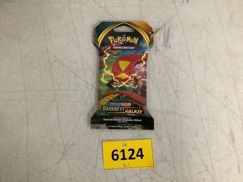 Box of Pokemon Sword + Shield Darkness Ablaze Booster Packs (24 Packs Total) - Lot 6124