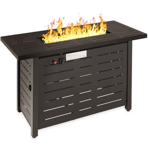 50,000 BTU Steel Propane Gas Fire Pit w/ Auto Ignition - 42in - Lot 6187