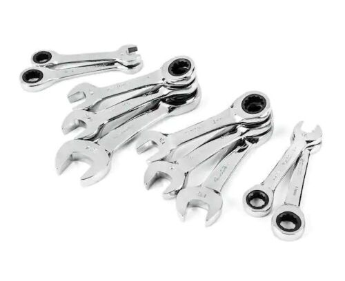 Husky Stubby Ratcheting SAE/MM Combination Wrench Set (10-Piece) - Lot 151