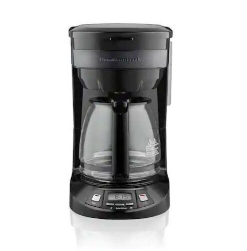 Hamilton Beach 12-Cup Black Stainless Programmable Drip Coffee Maker - Lot 233