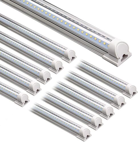 10-Pack 8' T8 LED Shop Lights - Lot 350