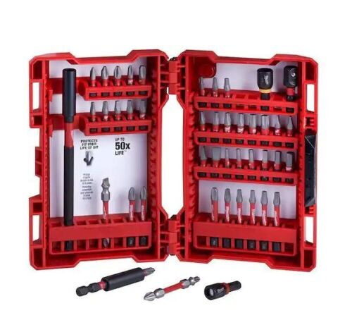 Milwaukee SHOCKWAVE Impact Duty Alloy Steel Screw Driver Bit Set (45-Piece) - Lot 416