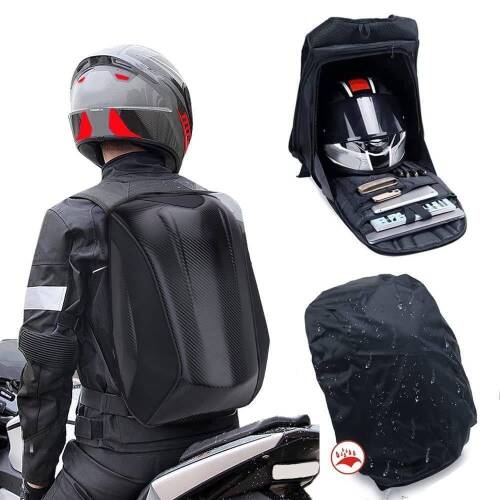Carbon Fiber Motorcycle Backpack - Lot 417